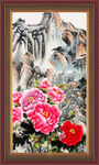 国画牡丹 