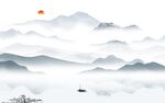 现代 中式简约山水 TIf分层