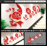 党建楼梯文化墙