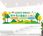 绿水青山就是金山银山户外标语墙