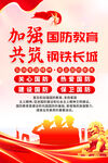 全民国防教育日宣传海报