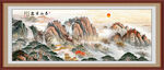江山如画五岳独尊泰山图