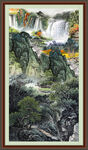 竖幅国画 
