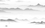 高端 爆款灰色山水 TiF分层
