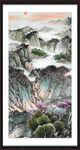 竖版山水画 