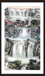 竖版山水画 