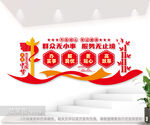 为民服务党建标语文化墙