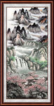 竖幅风景画 