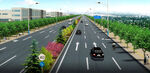 道路景观效果图