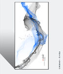 现代水墨山水画