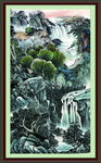 巨幅山水画 