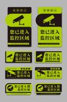 内有监控温馨提示牌