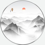 水墨山水画