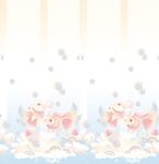 汉服蓝色金鱼气泡