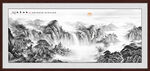 意境水墨画 新中式山水画