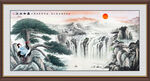 国画黄山迎客松
