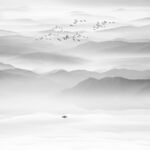 水墨山