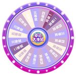 紫色抽奖转盘