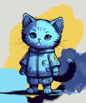 蓝色小猫