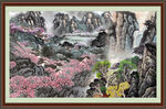 客厅山水画 