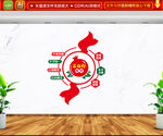 竖版民族团结文化墙