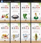 企业学校园食堂餐厅文化展板标语