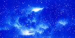蓝色唯美星空
