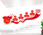 党史学习教育楼梯文化墙