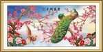 梅花孔雀图