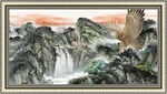 中国画山水 