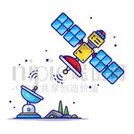 卡通卫星通信传输