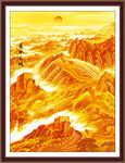 长城山水画