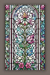 蒂凡尼教堂玄关彩绘彩晶玻璃图案