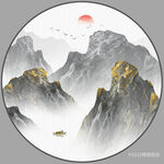 轻奢山水画