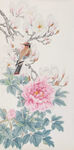 古典牡丹中式水墨装饰画