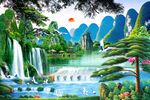 山水风景画