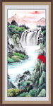 玄关 山水画