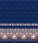 汉服藏青色五彩小鹿