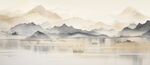 千里江山大气山水画