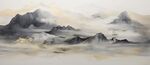 新中式抽象禅意山水画