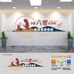 争做六要好教师文化墙