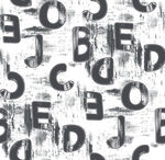 字母扎染