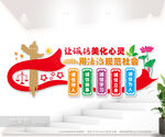诚信文化墙展板图片