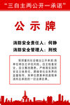 三自主 两公开 一承诺公示牌
