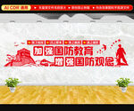 国防教育文化墙