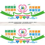 文明卫生城市文化墙