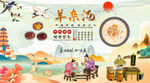羊杂汤背景墙