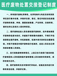 医疗废物处置交接登记制度