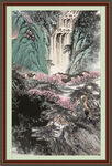聚财山水画 