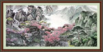 大厅山水画 